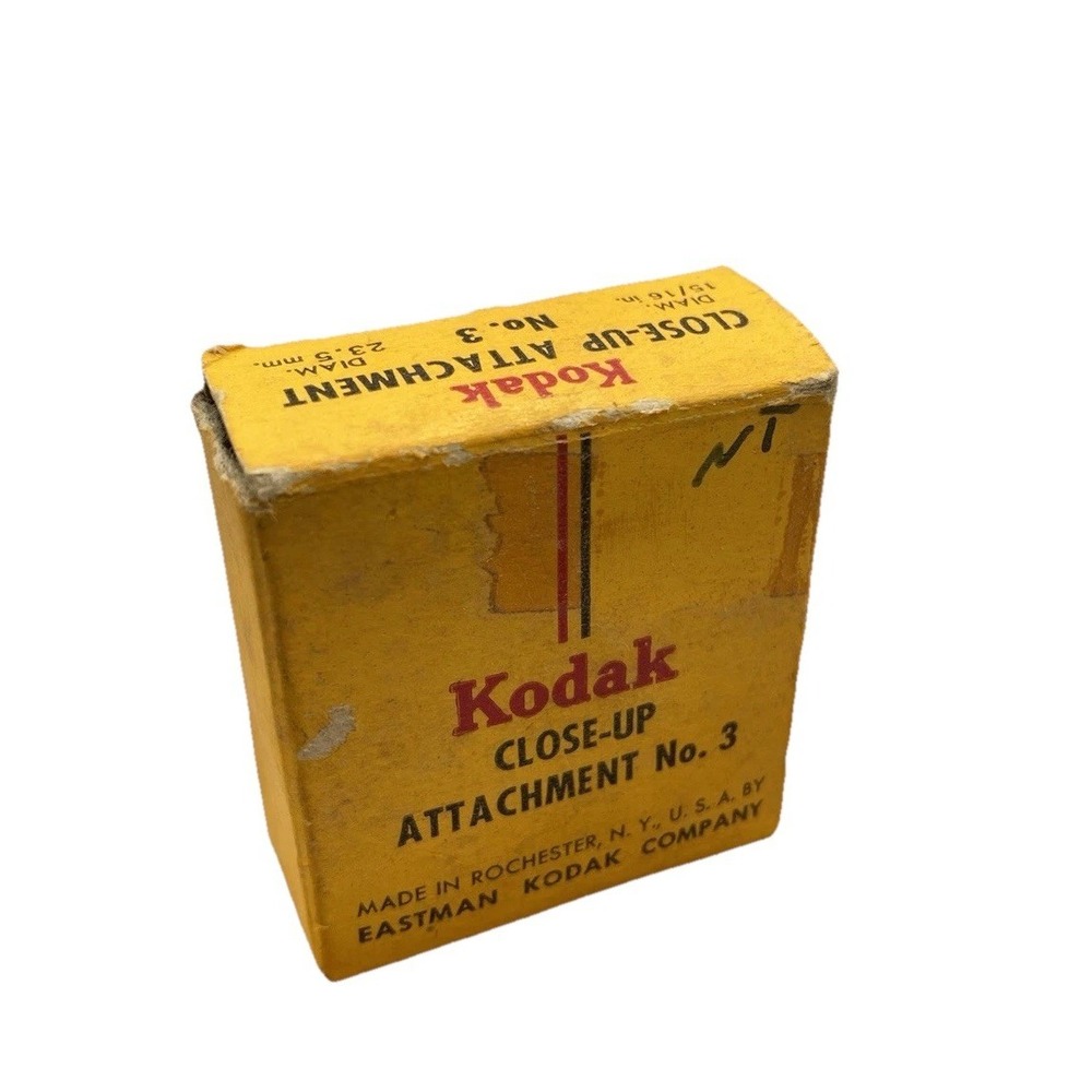 Vintage Kodak Close-Up Camera Attachment No. 3 with Original Box & Plastic Case